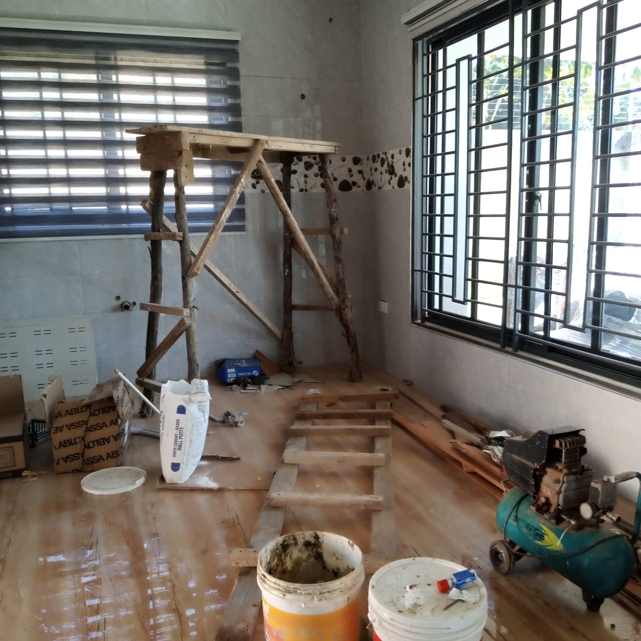 Post-construction site – before cleaning – CleanPro Profession Cleaning & Fumigation Dar es Salaam